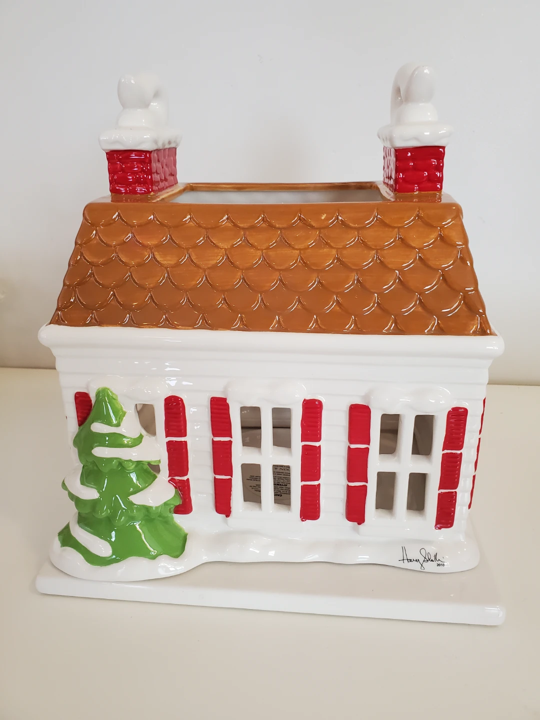 2010 Harry Slatkin & Co Christmas House Candle Luminary - photo 4