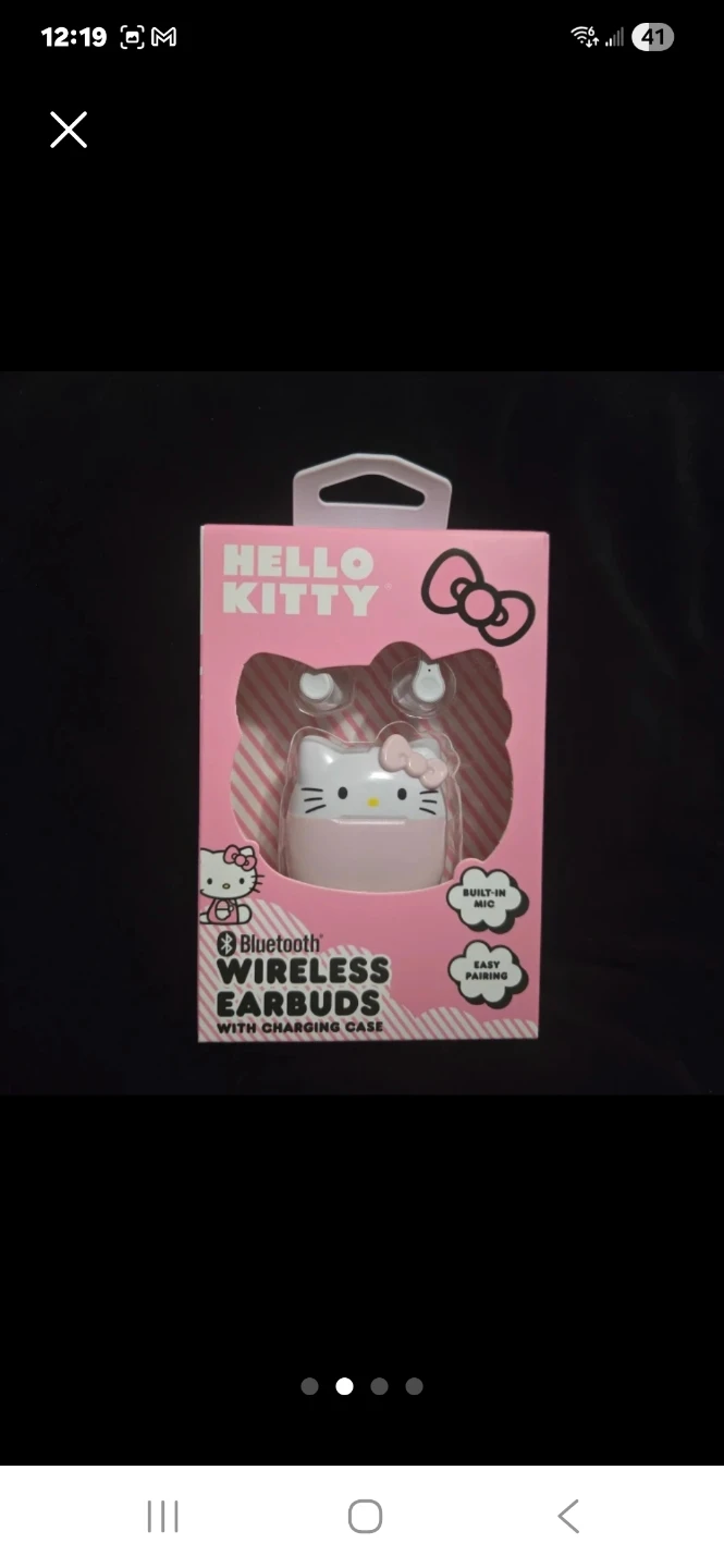 Hello Kitty Bluetooth Wireless Earbuds with Charging Case