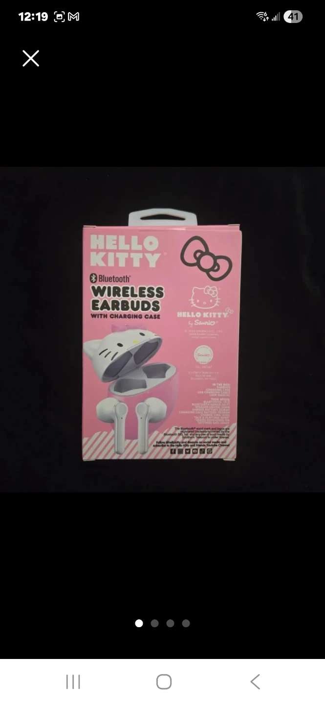 Hello Kitty Bluetooth Wireless Earbuds with Charging Case - photo 2