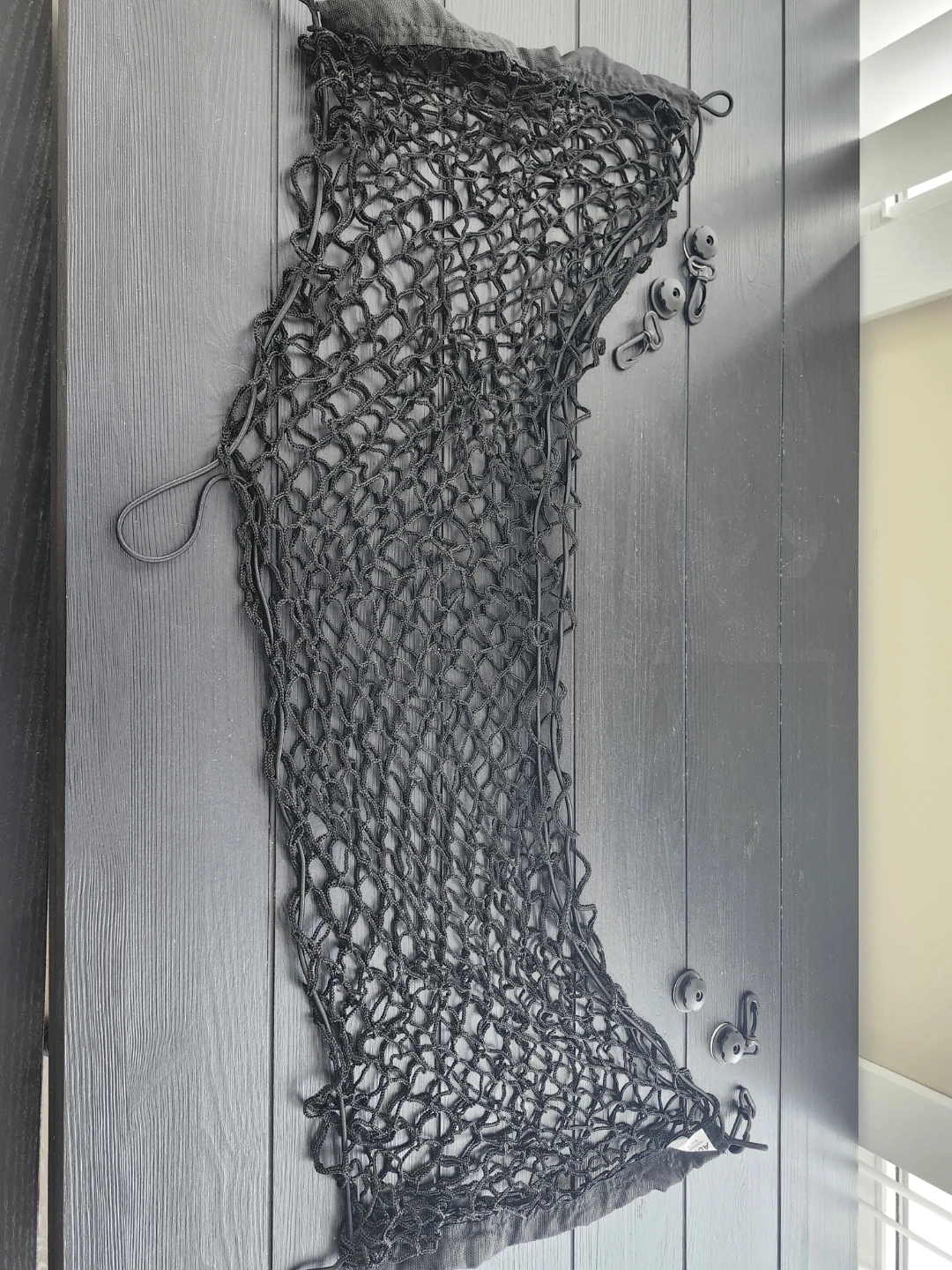 Black Cargo Net with Mounting Hardware