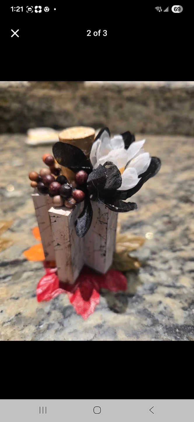 Wooden Fall Decor Pumpkin - photo 2