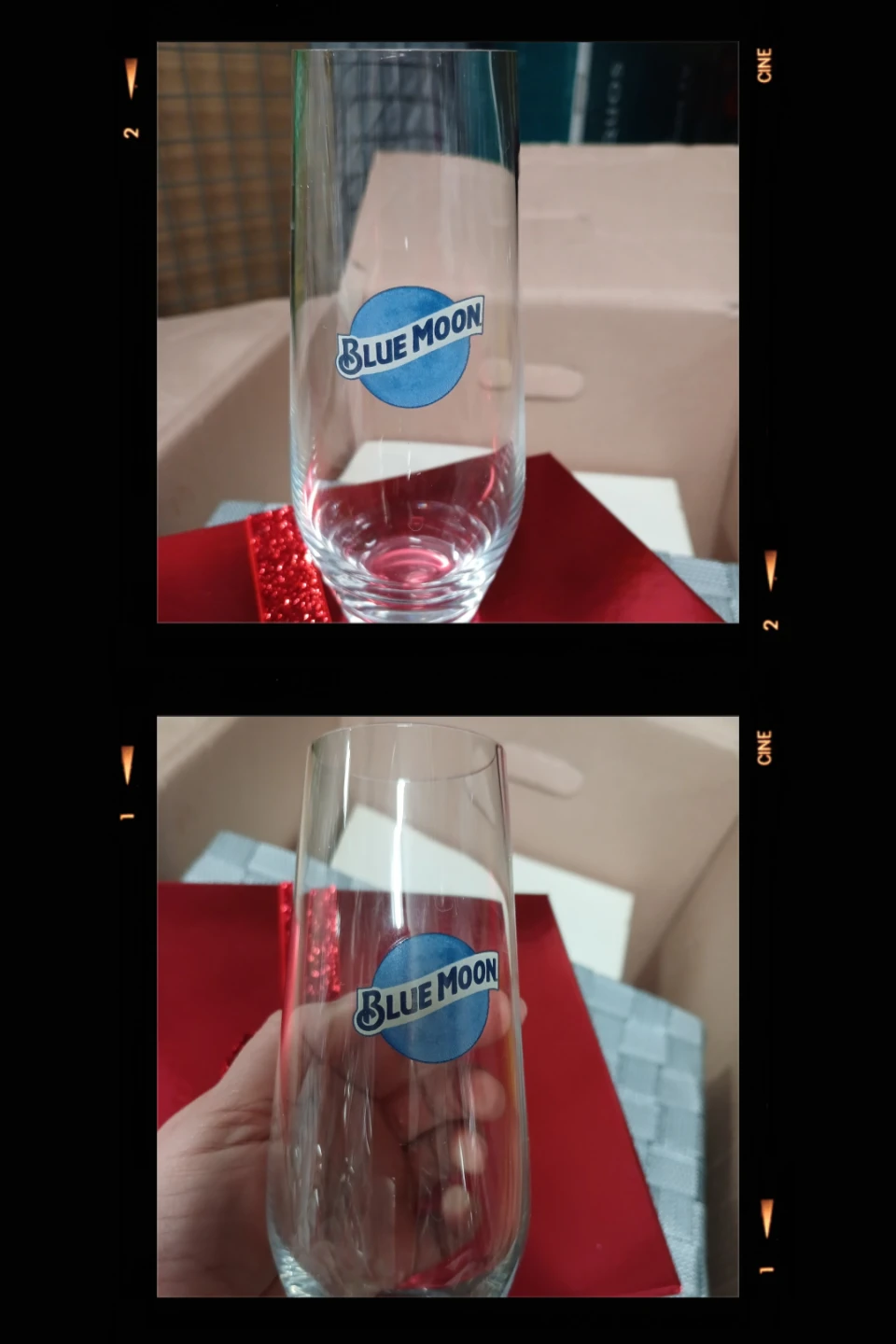 Blue Moon Beer Glass