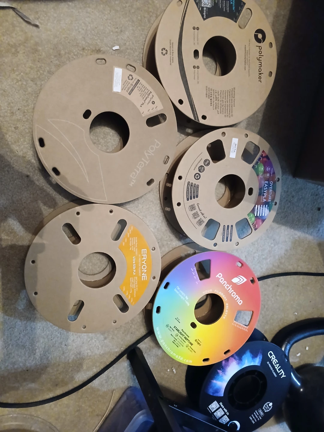 Empty Assorted 3D Printer Filament Spools - PLA - photo 3