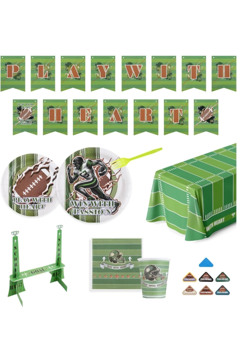 Football Party Celebration Set - 139 Pieces