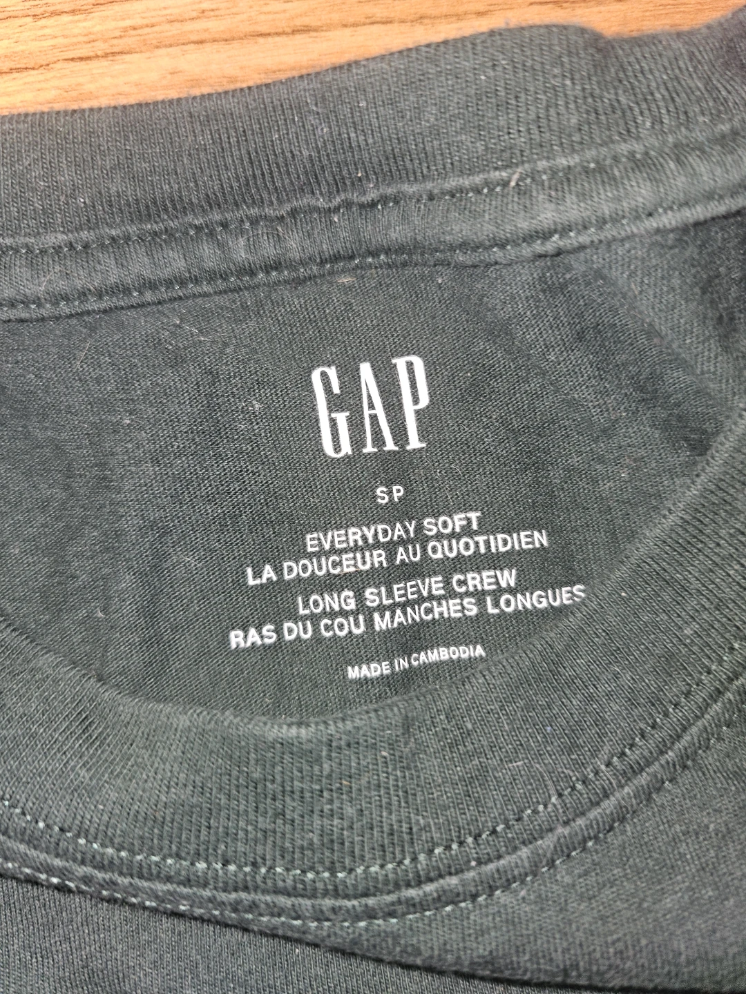 GAP Long Sleeve Crew Neck T-Shirt - Size S - photo 2