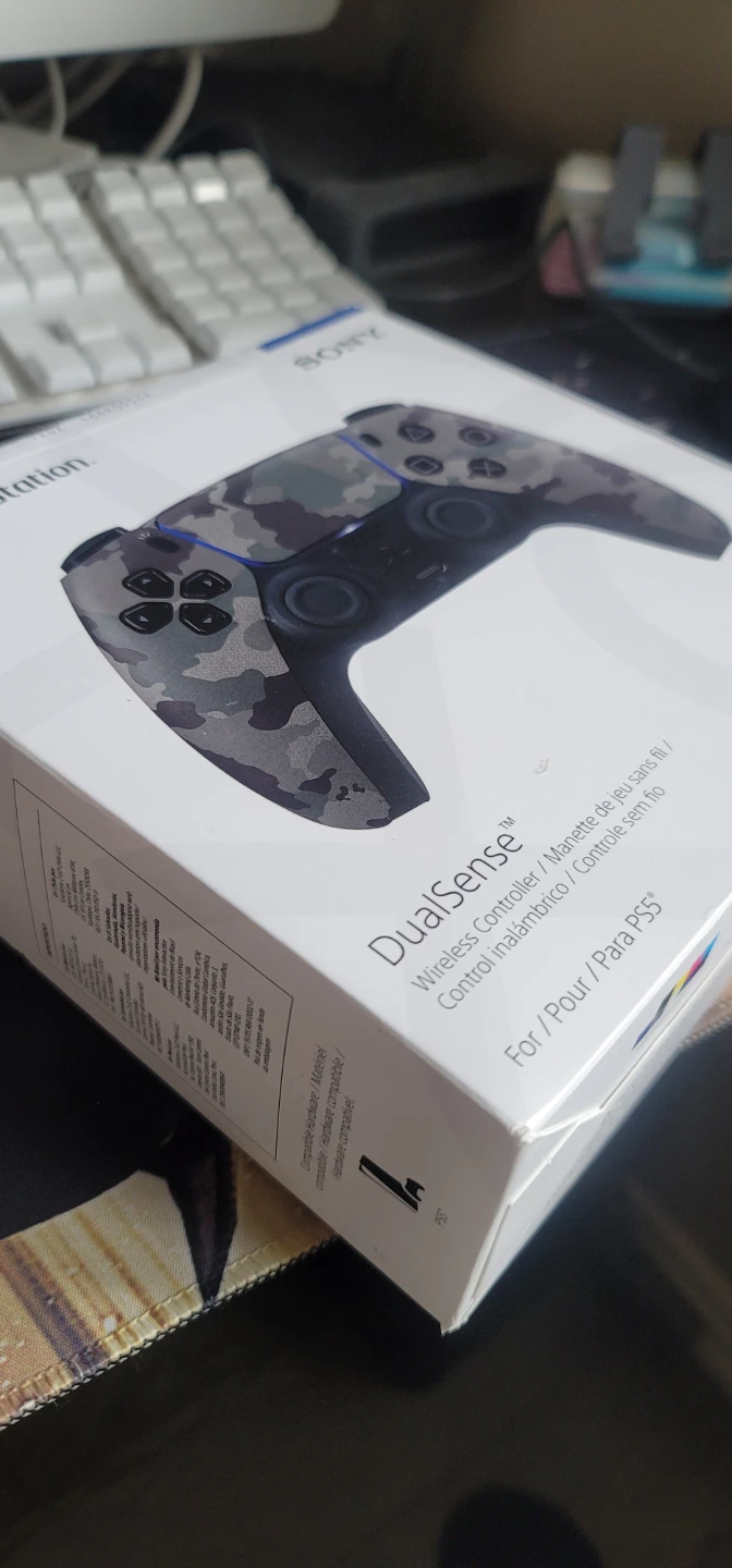 PS5 DualSense Wireless Controller - Gray Camouflage - photo 3