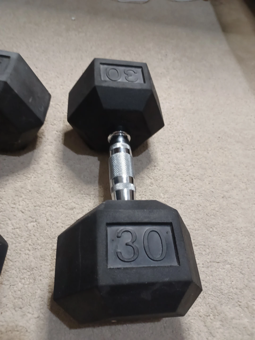 30 lb Hex Dumbbell Pair - photo 3