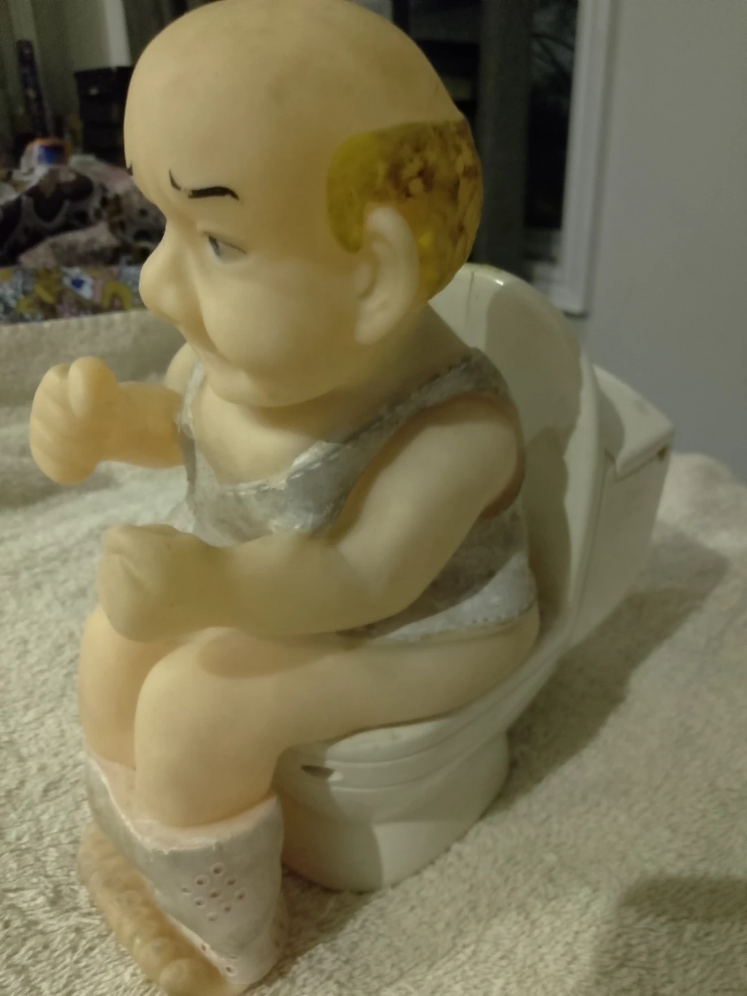 Naughty Man Toilet Figurine 🥕