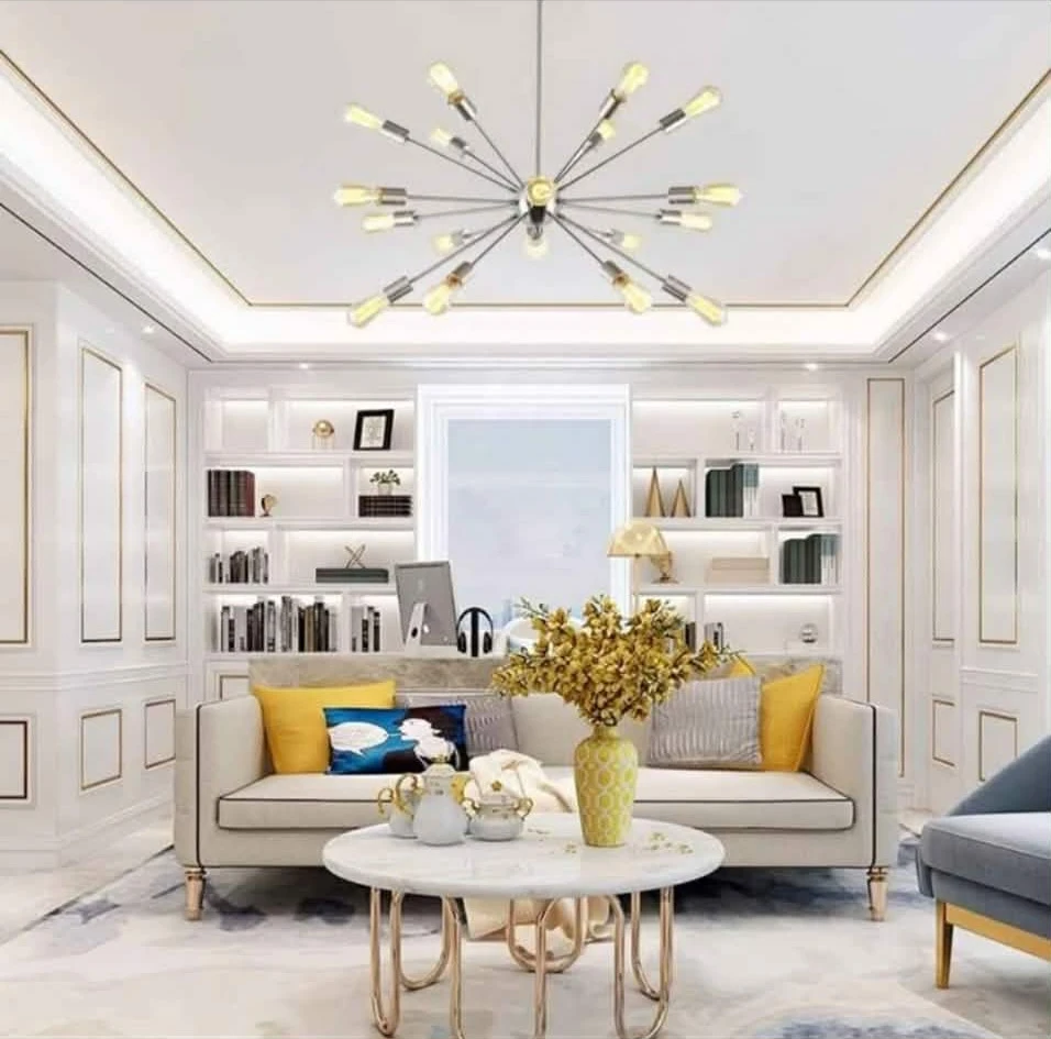 BONLICHT Large Sputnik Pendant Lights Modern 18 Light Bru... - photo 4
