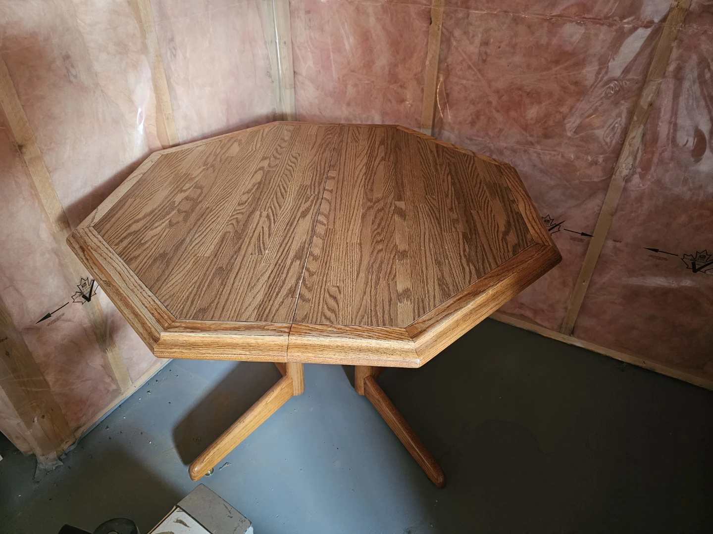 Octagon Oak Dining Table