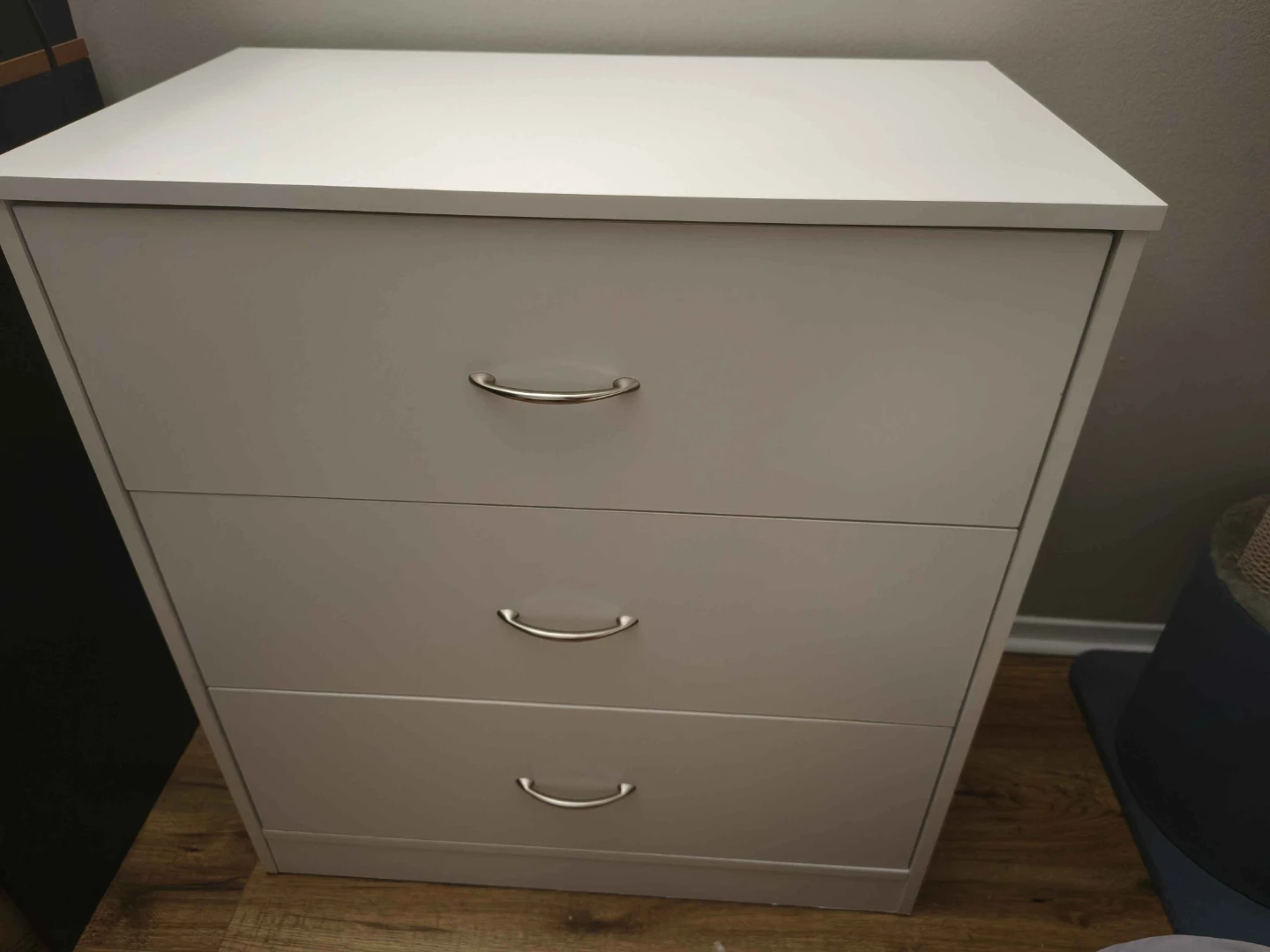 White 3-Drawer Filing Cabinet