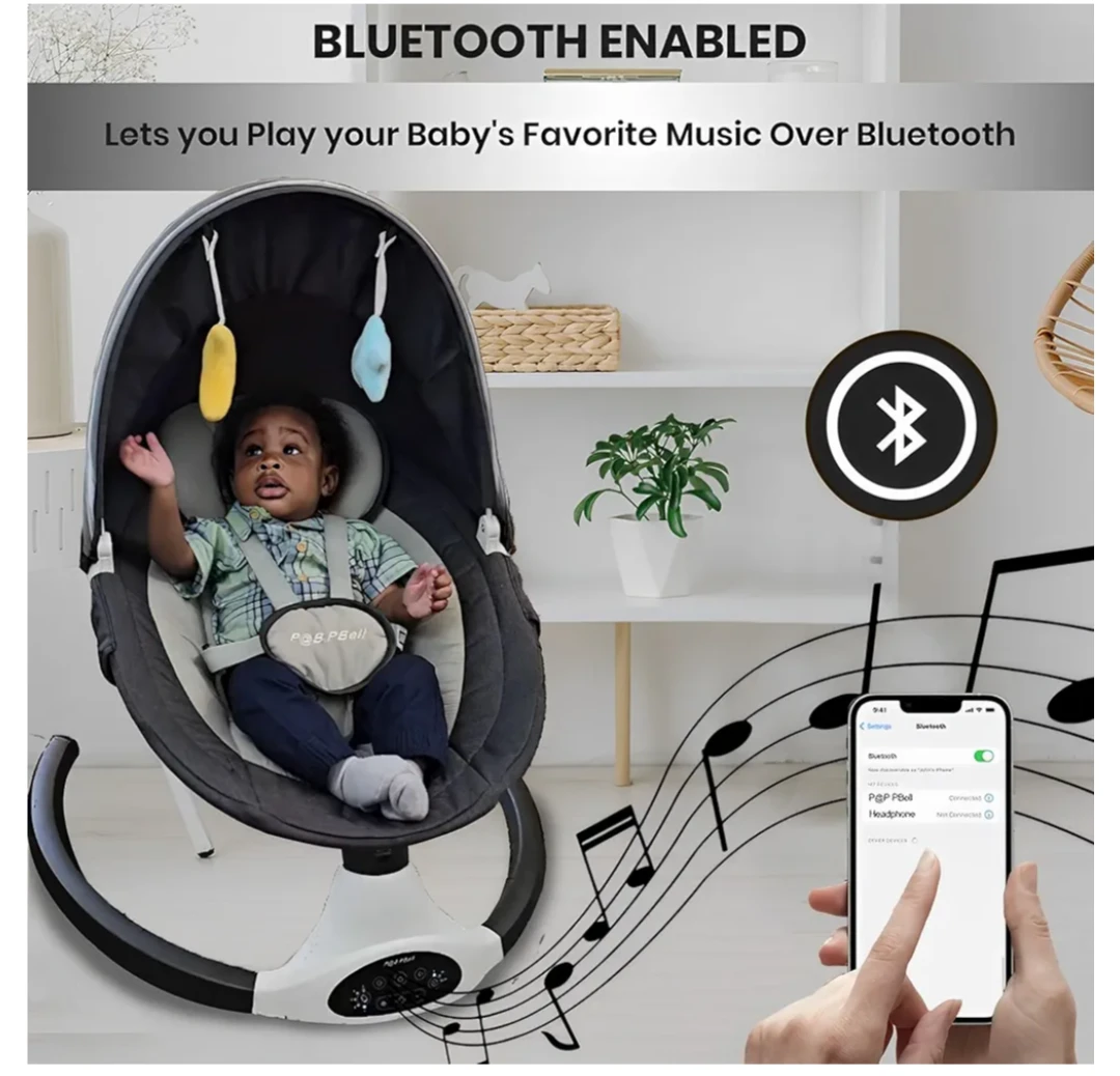 PGB P&Bell Bluetooth Enabled Baby Swing - photo 3