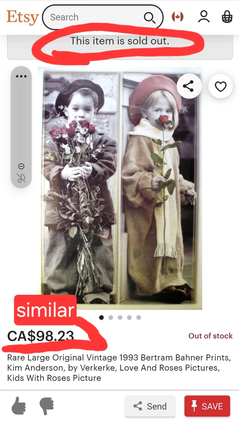 Kim Anderson - Verkerke "Missing You" Poster - 62" x 21" - photo 3