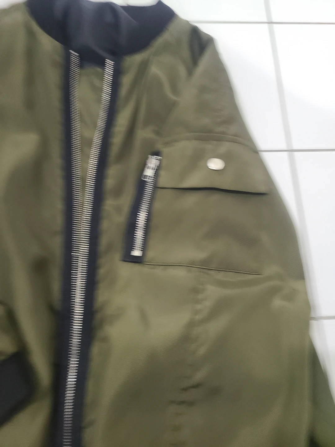 Olive Green Bomber Jacket - photo 3