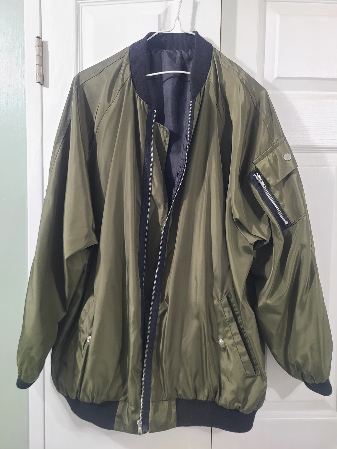 Olive Green Bomber Jacket - photo 4