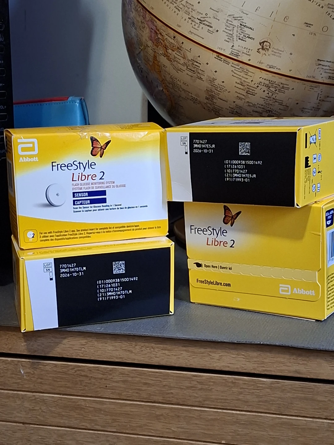 6 boxes of Abbott Freestyle Libre 2 Glucose Monitoring System