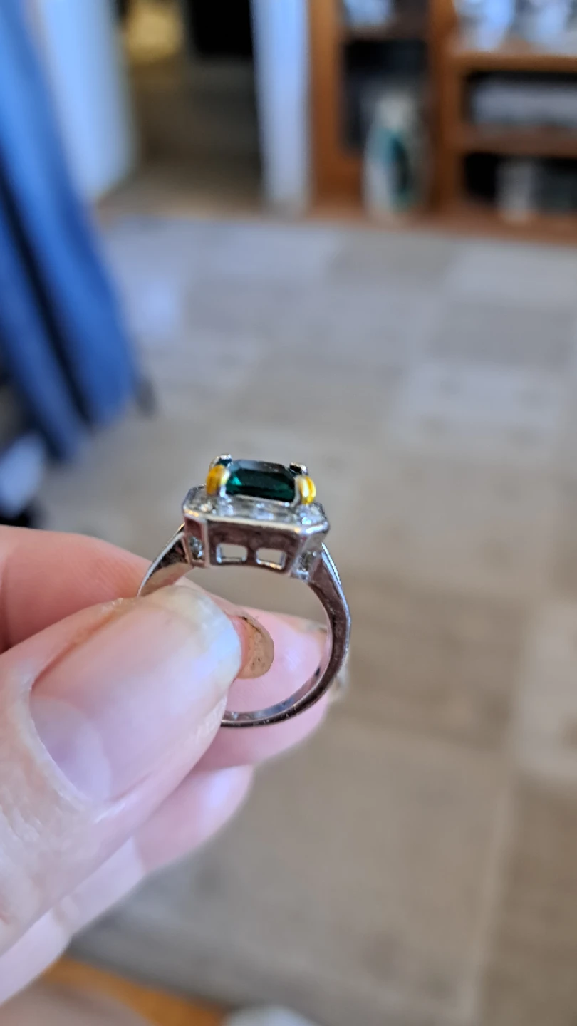 Square Emerald Cut Statement Ring - photo 4