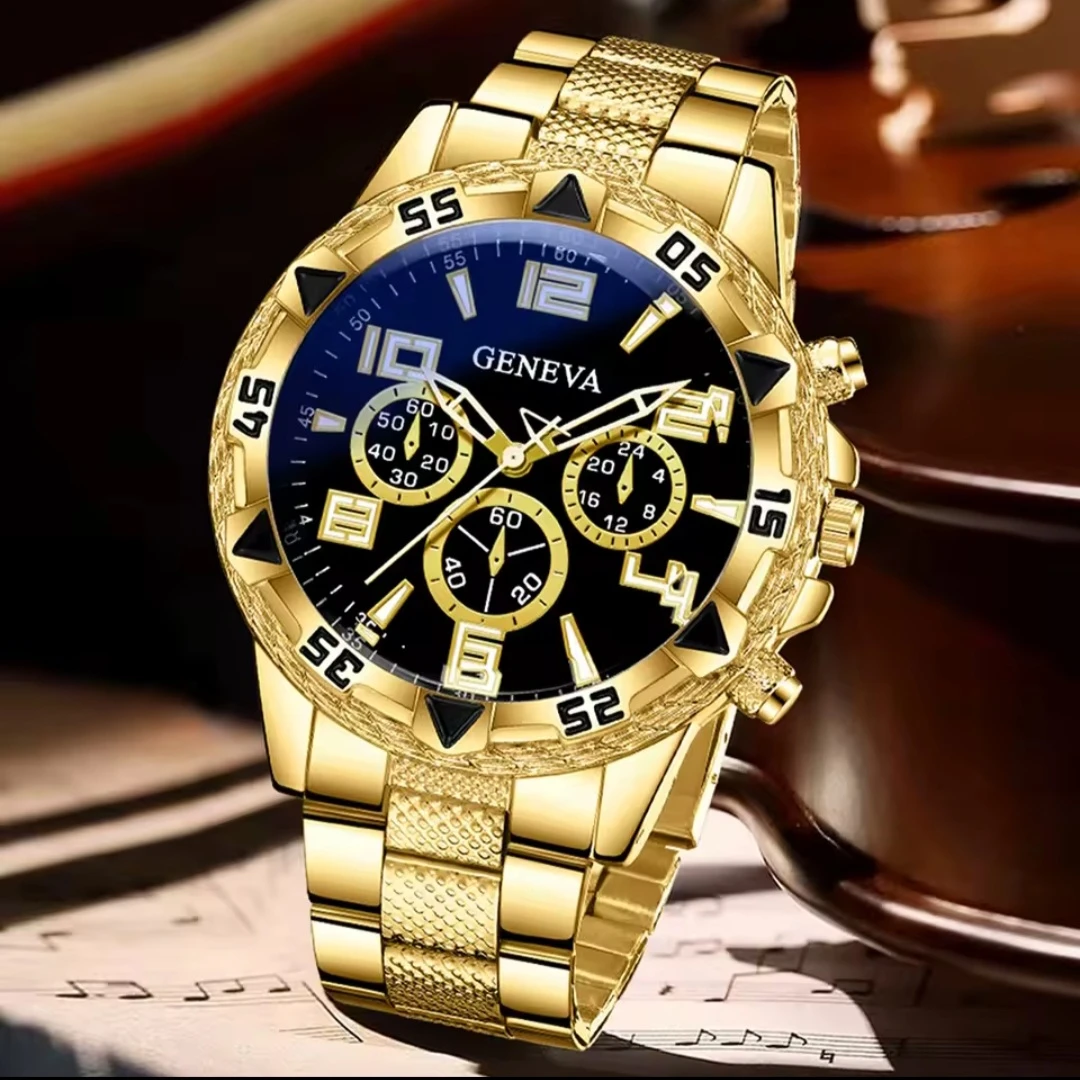 Geneva Gold Men's Watch