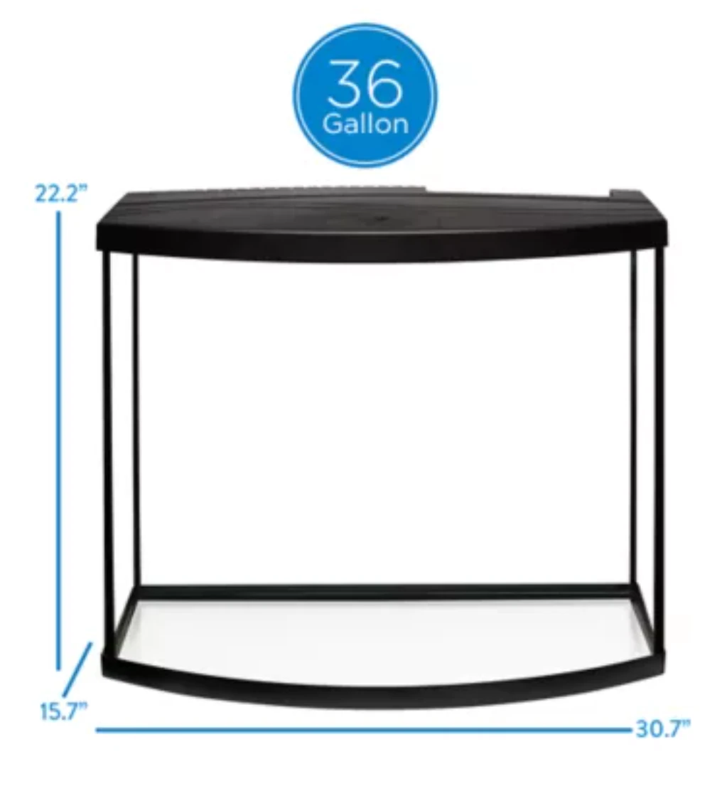 36 Gallon Bowfront Aquarium tank