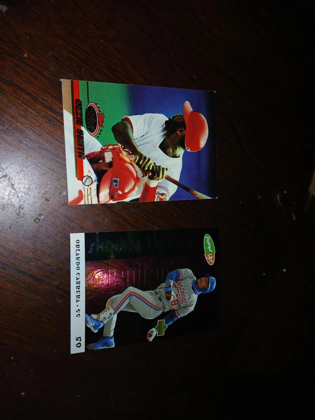 Ozzie Smith & Orlando Cabrera Baseball Cards