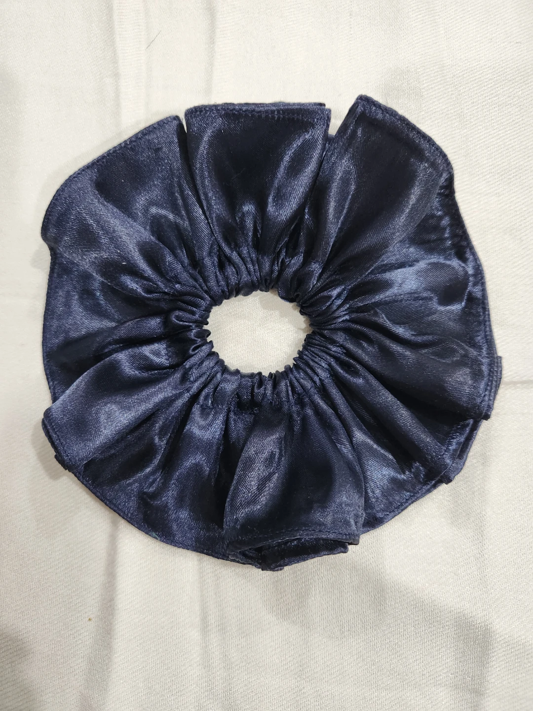 Navy Satin Scrunchie - photo 3