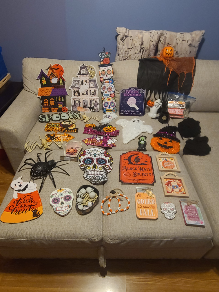 Assorted Halloween Decorations Lot