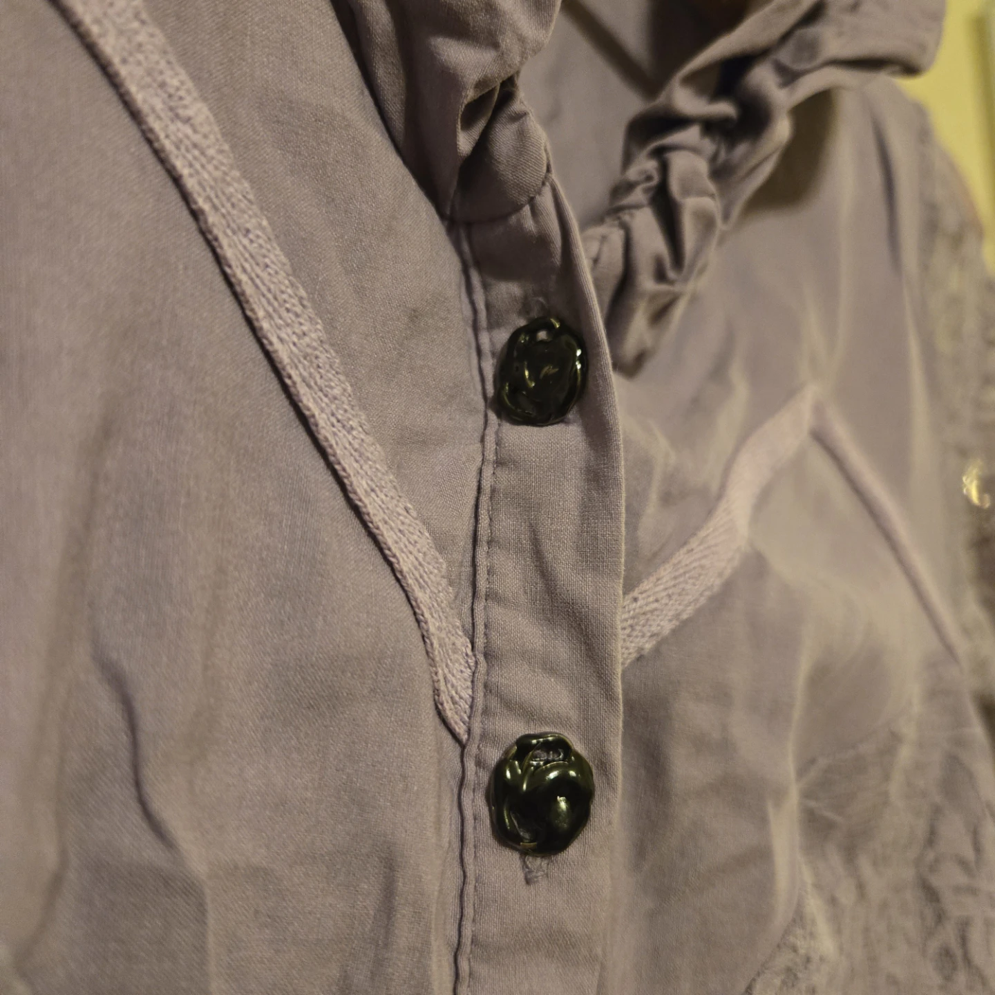 Tricotto Women's Size Small Button-Up Shirt with Lace 🏆 - photo 4