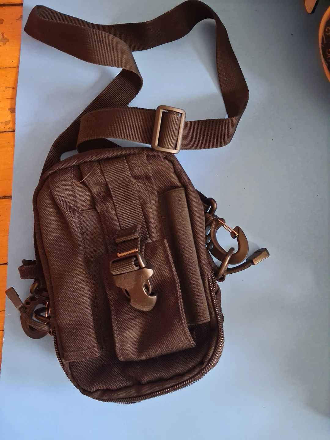 AGOZ Black Crossbody Sling Bag