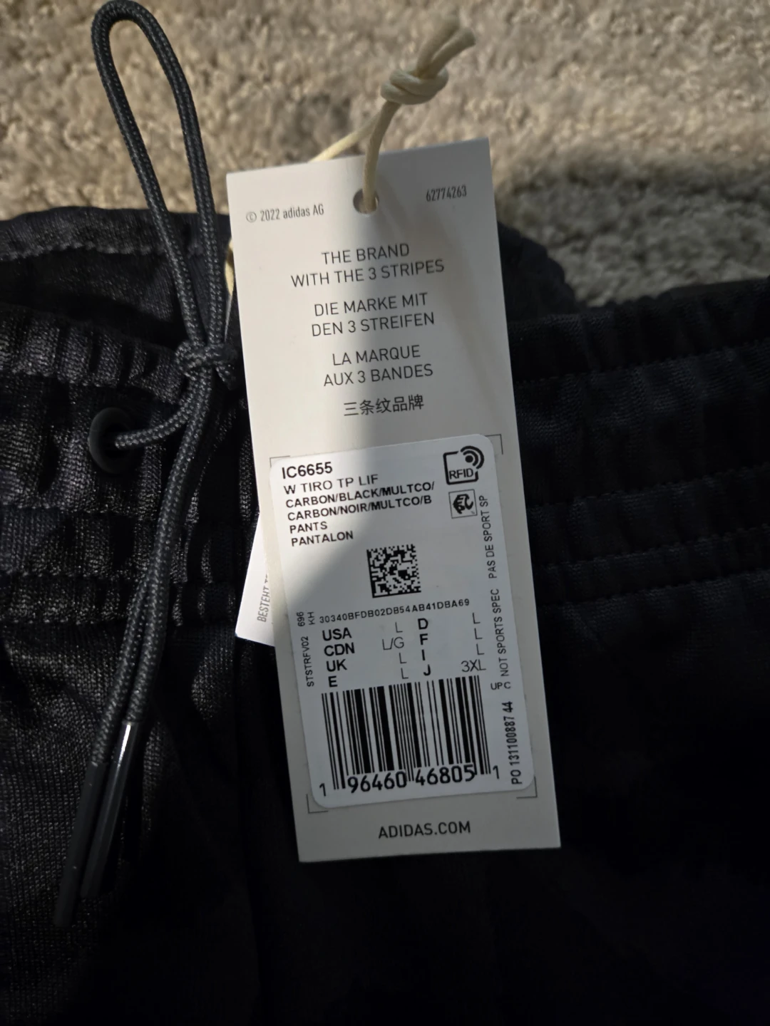 BNWT ADIDAS Tiro TP Lf Pants women's size large - photo 5