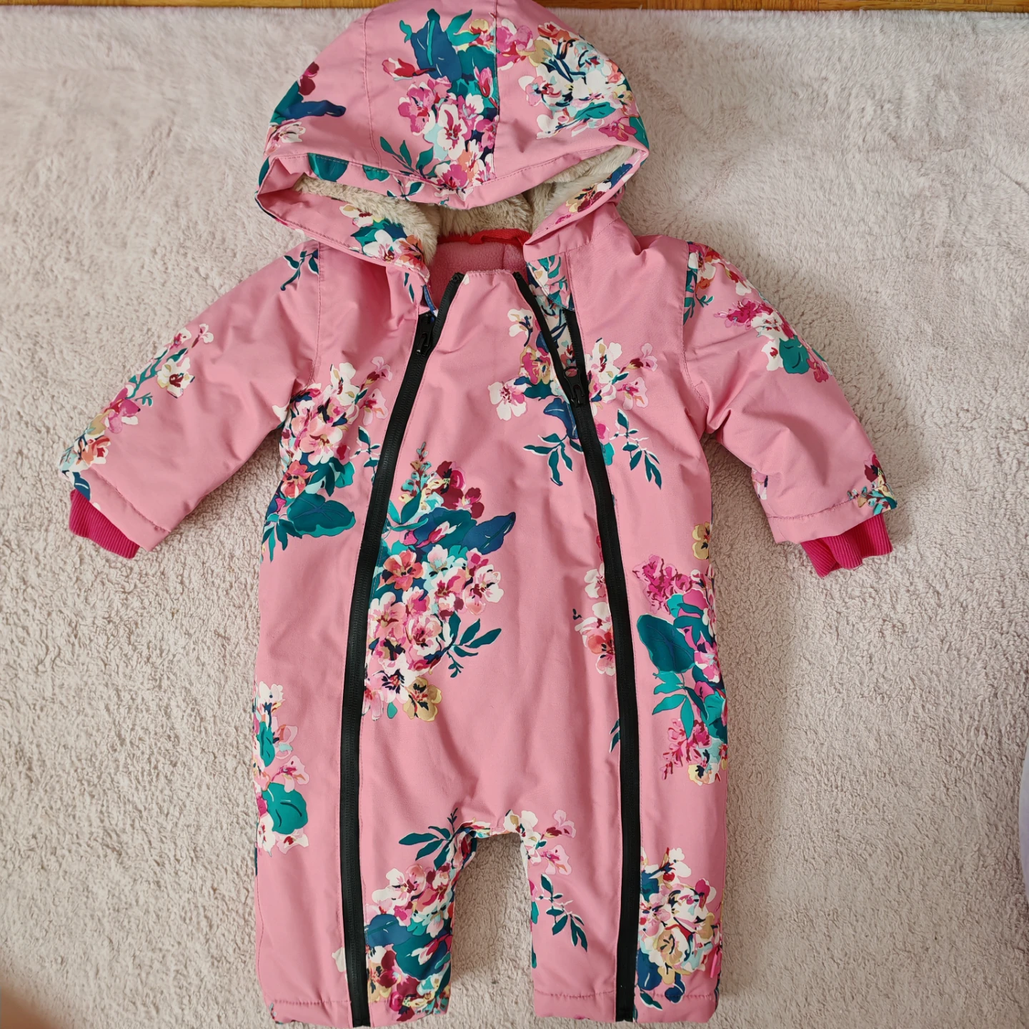 Joules Frostaway Waterproof Snowsuit - Chatsworth Pink - photo 3