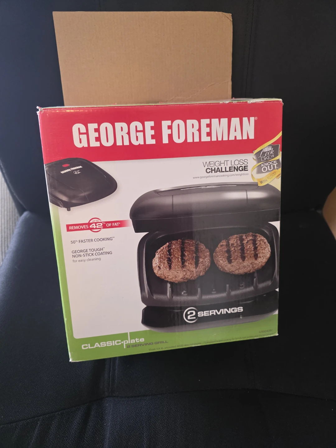 George Foreman Classic Plate 2 Servings Grill