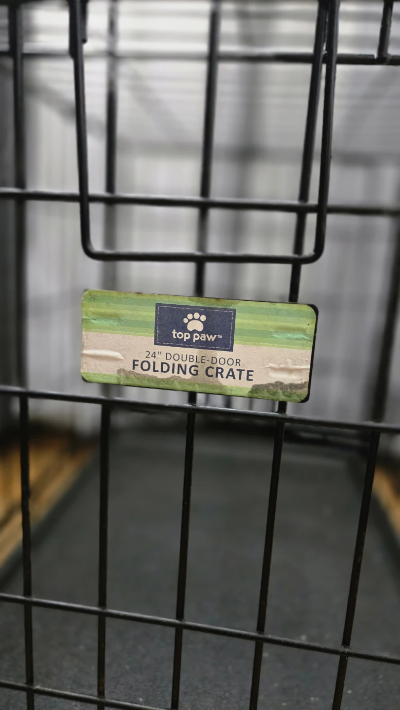 Top Paw 24" Folding Double Door Dog Crate - photo 2