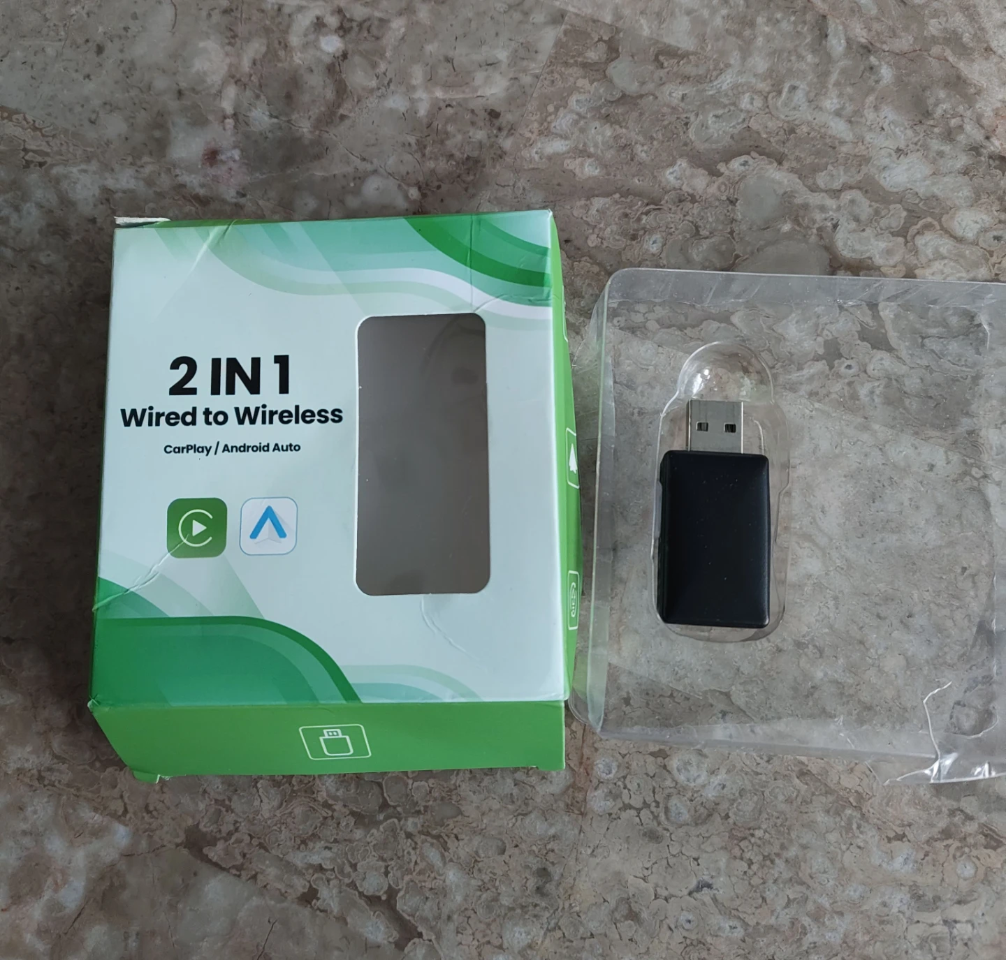 Smart Dongle 2-in-1 Wired to Wireless CarPlay