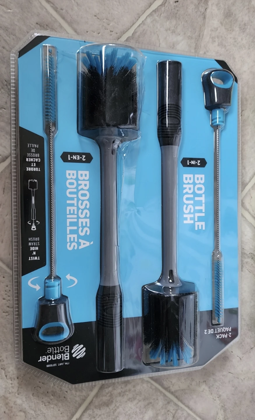 Brand New BlenderBottle 2-in- Bottle and Straw Cleaning Brush - photo 2