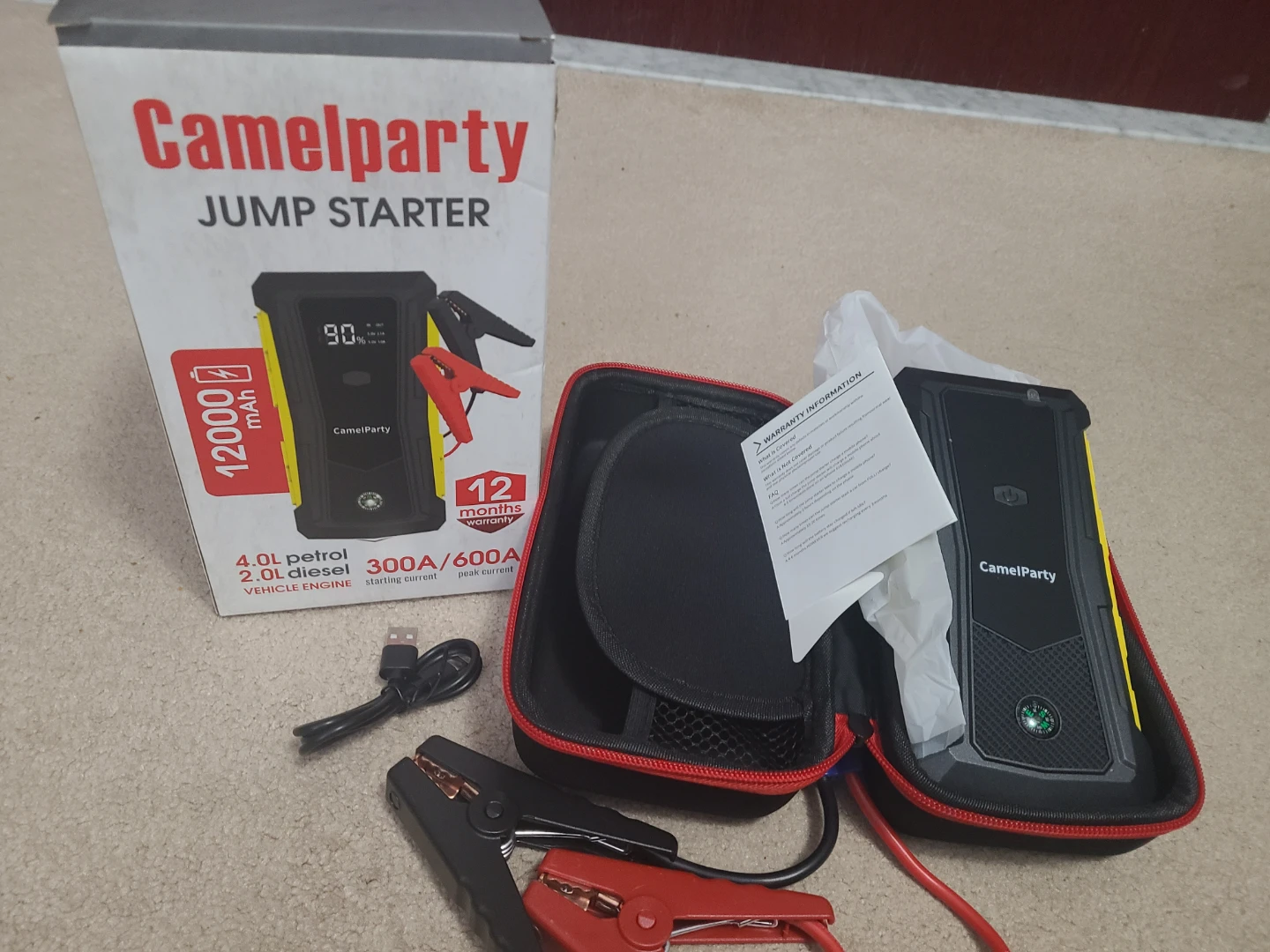 CamelParty Jump Starter 12000mAh