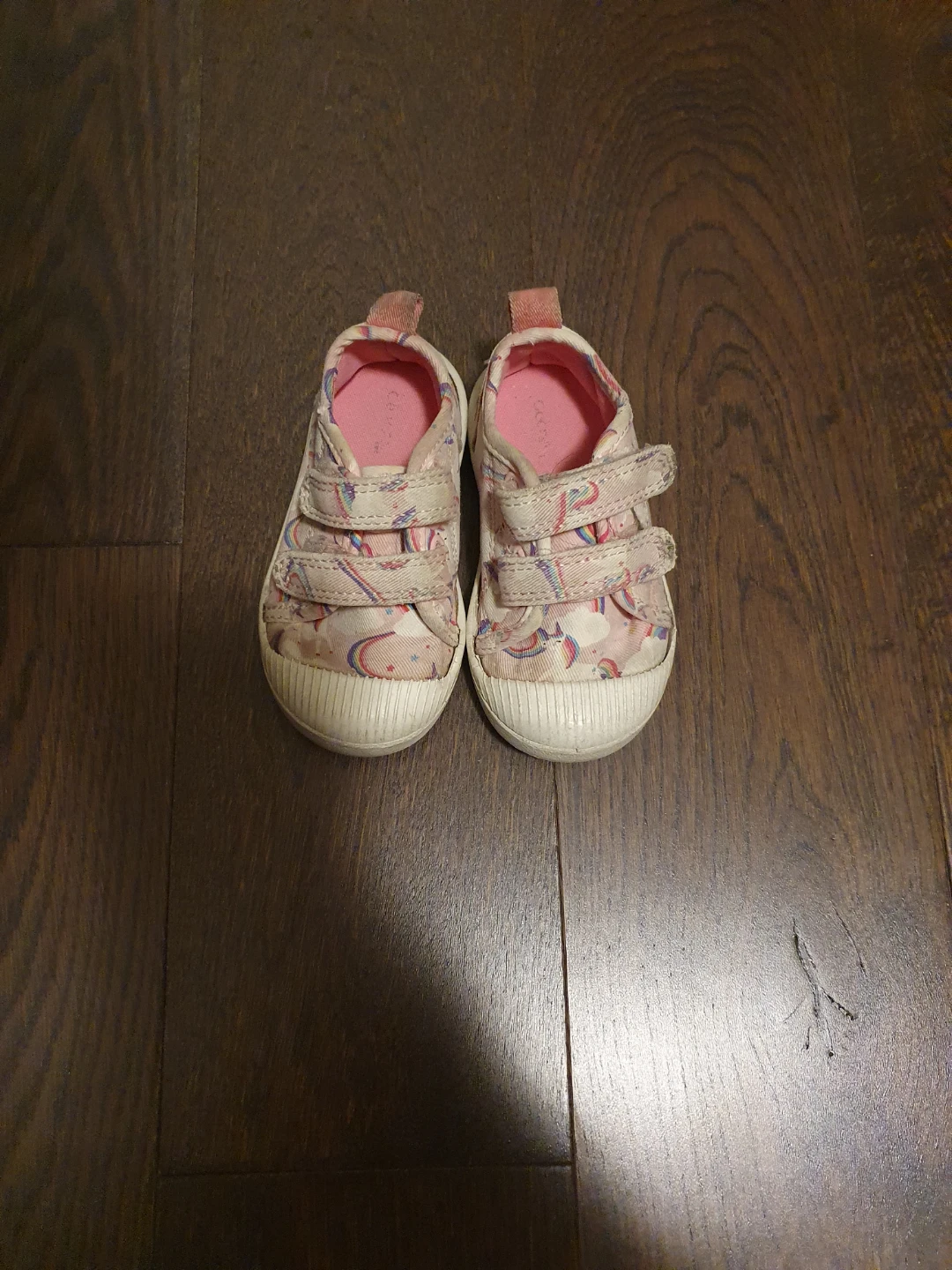 Kids' Unicorn Print Velcro Sneakers🥕