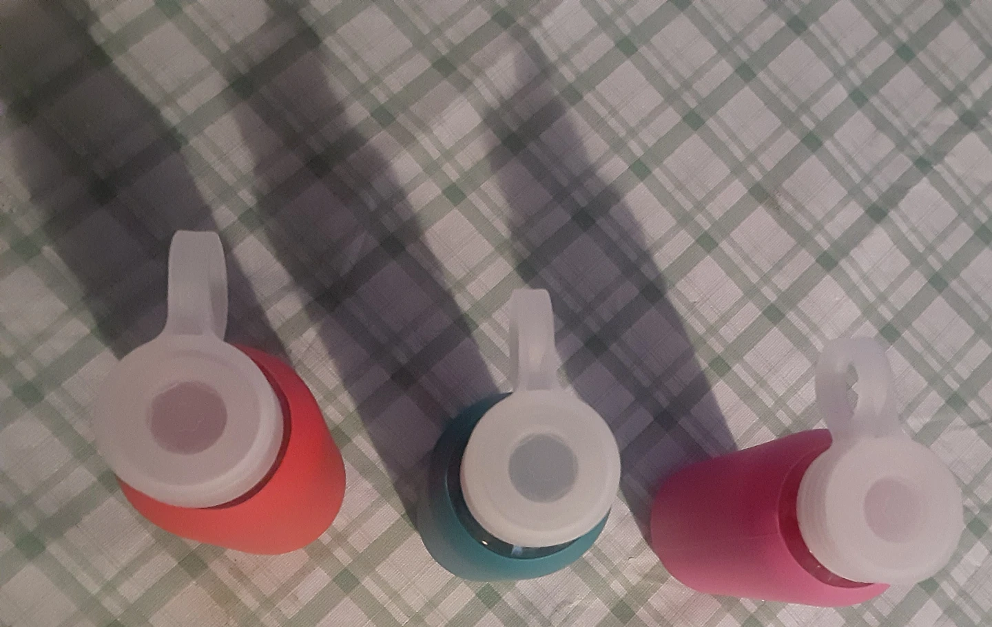 Set of 3 Glass Water Bottles with Silicone Sleeves - photo 2