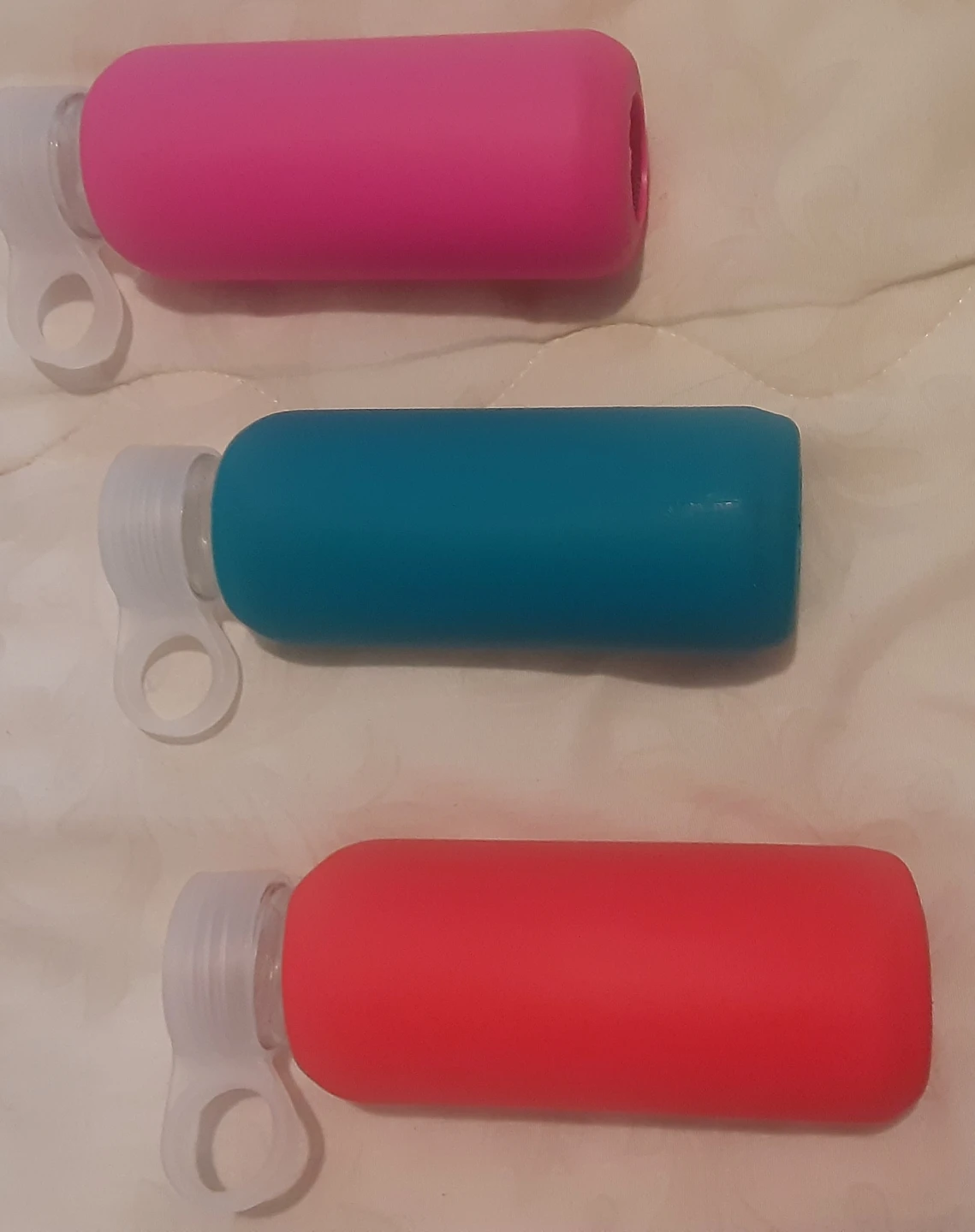 Set of 3 Glass Water Bottles with Silicone Sleeves - photo 5
