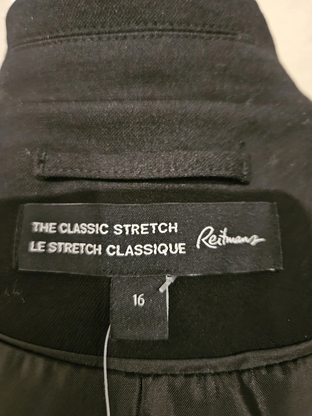 Reitmans Classic Stretch Black Blazer Size 16 - photo 5