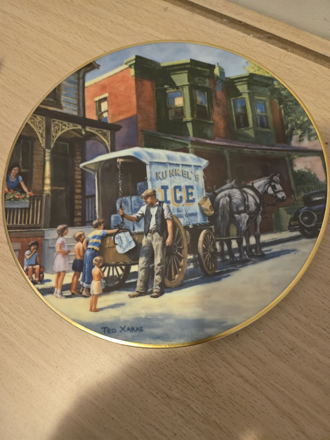 Ted Xaras Yesterday's Memories 'Ice' Collector Plate