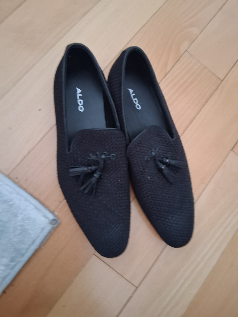 ALDO Black Tassel Loafer Shoes