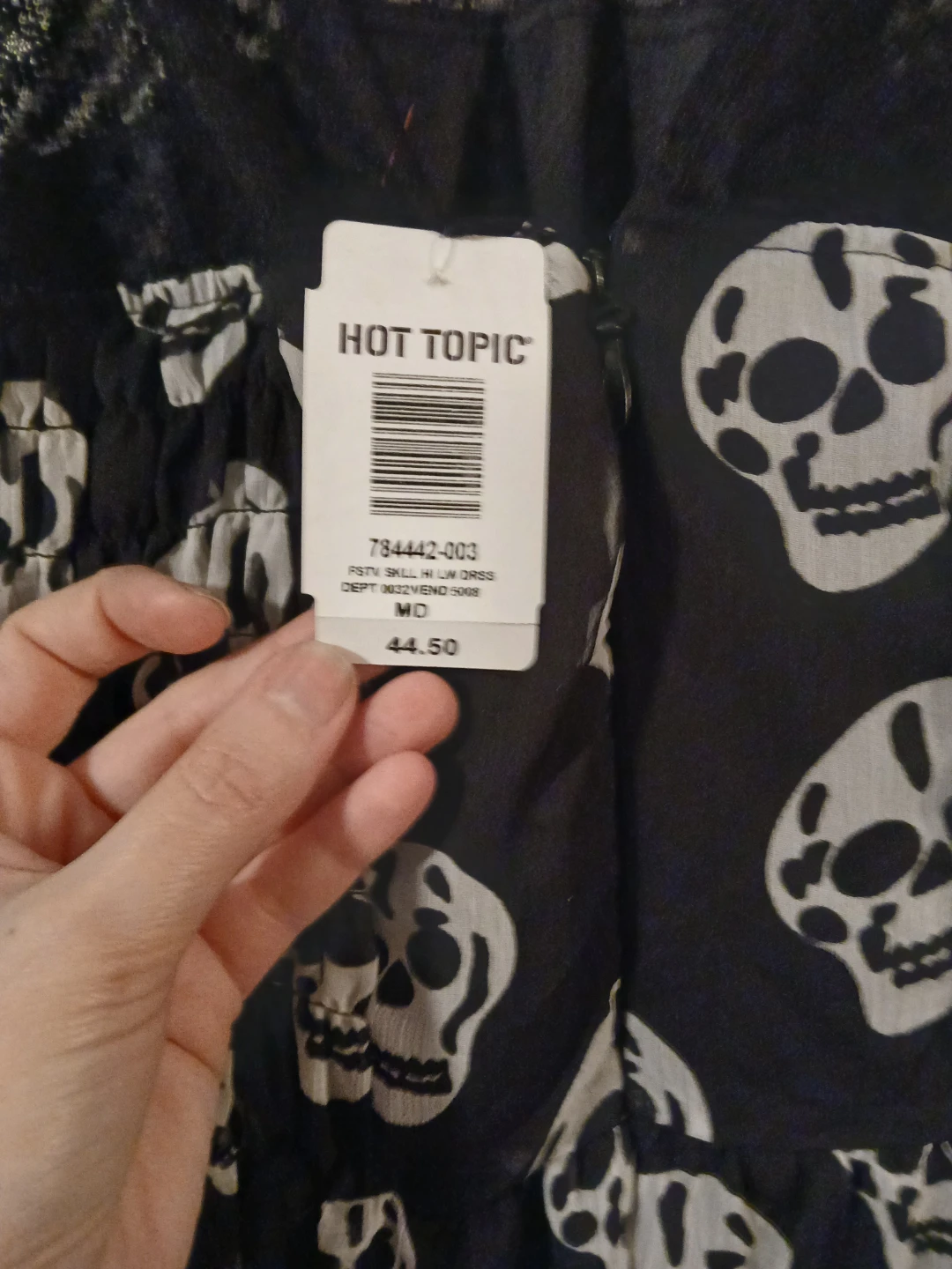 Hot Topic Skull Print Dress - Size Medium - photo 3