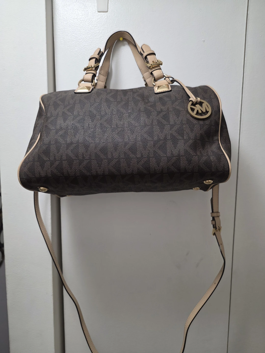Michael Kors Monogram Satchel Bag