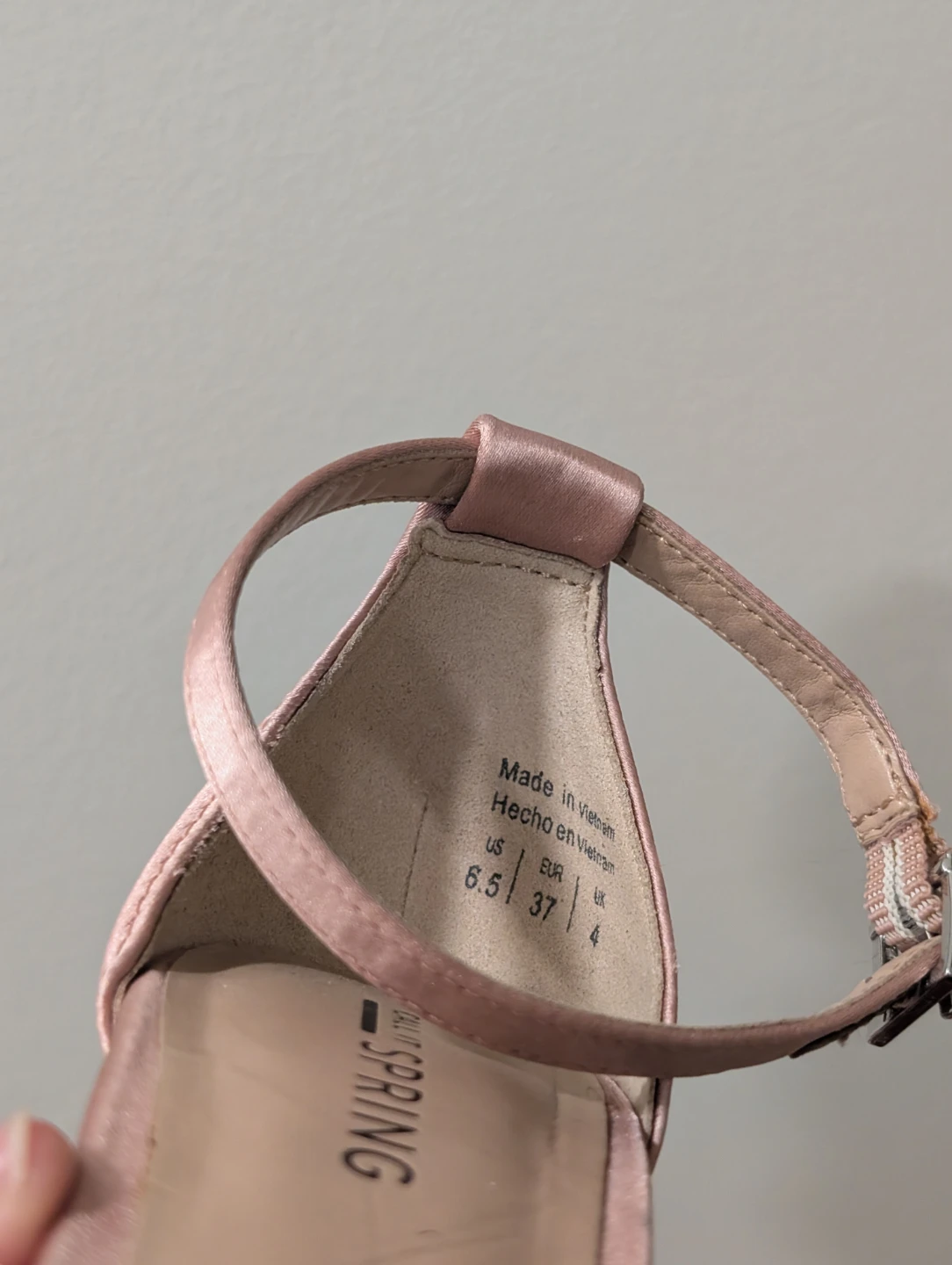 Call It Spring Rose Gold Satin Ankle Strap Heels - photo 3