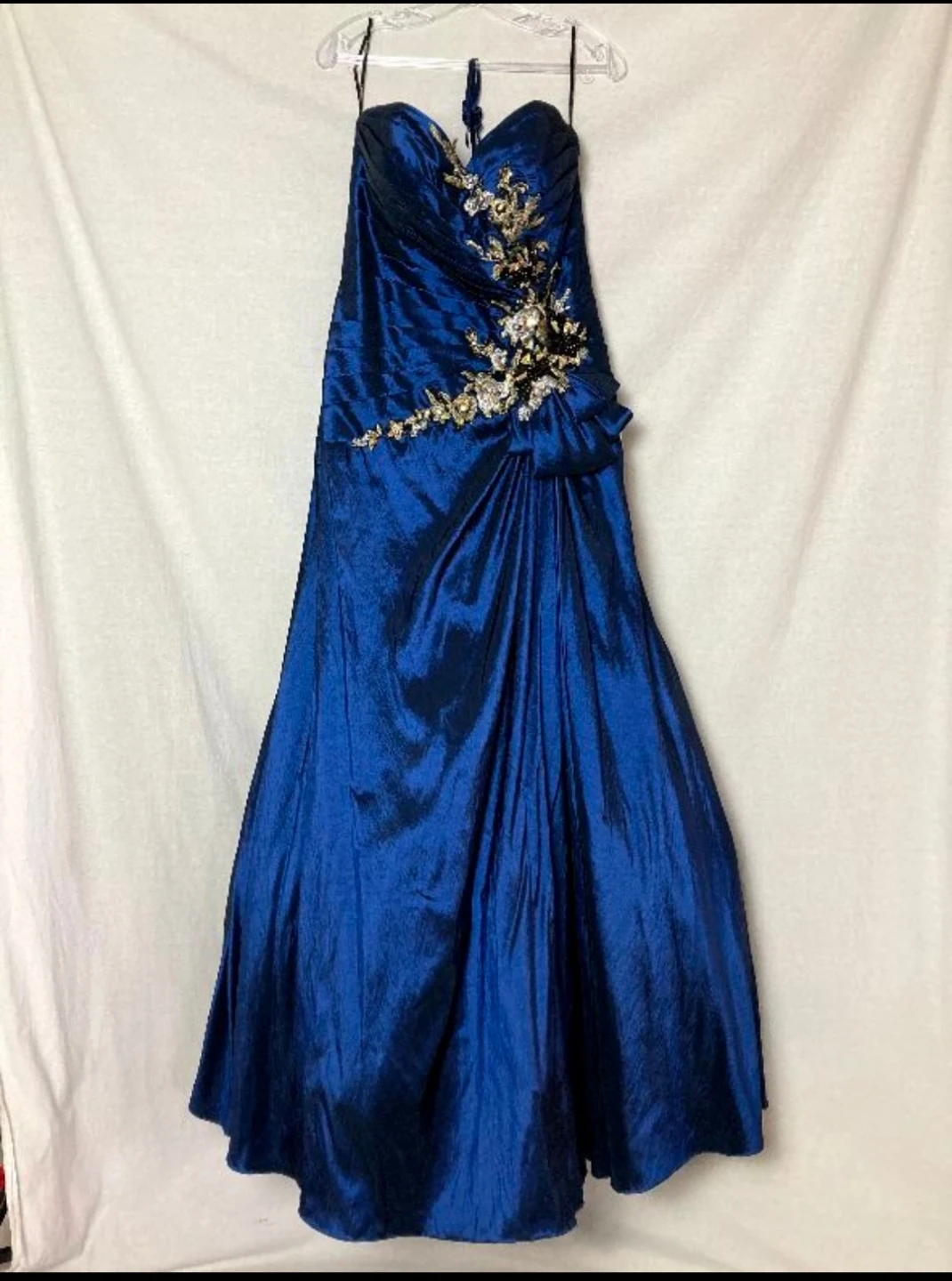 Strapless Royal Blue Gown
