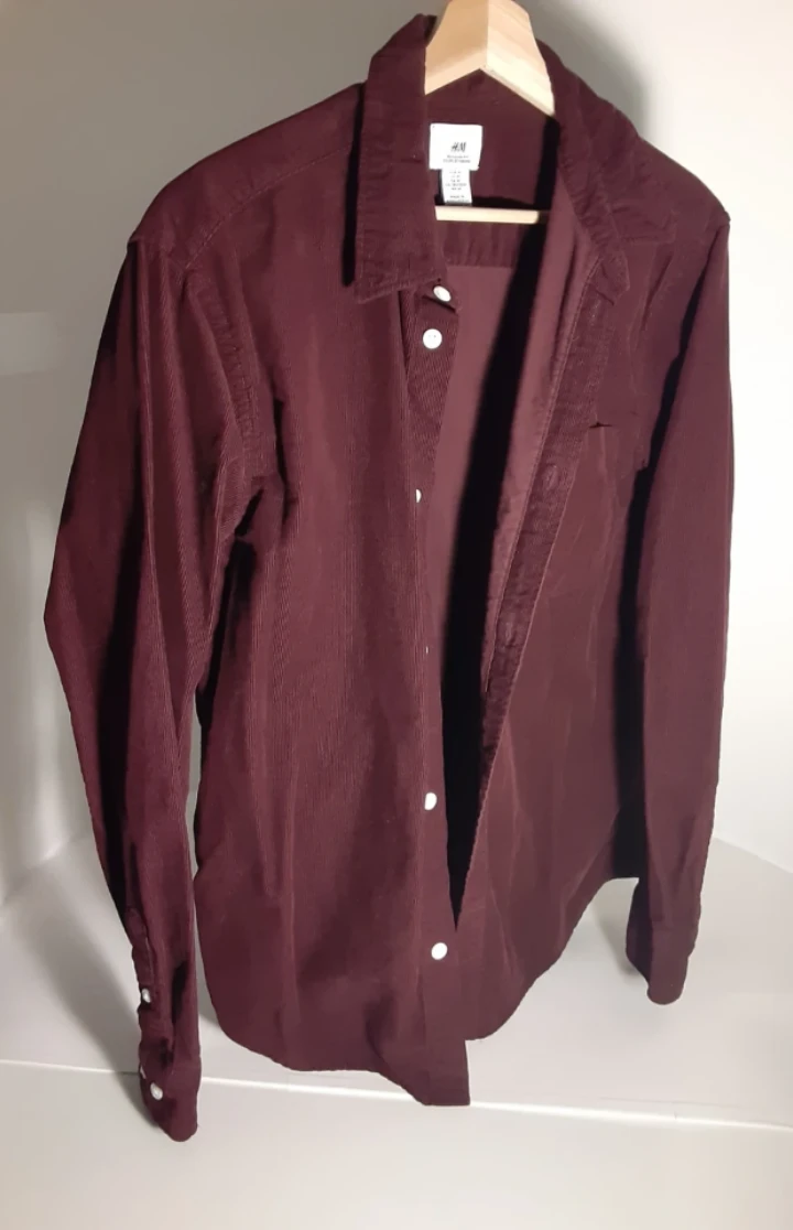 Corduroy Long Sleeve Shirt | H&M - S: M/M - photo 2