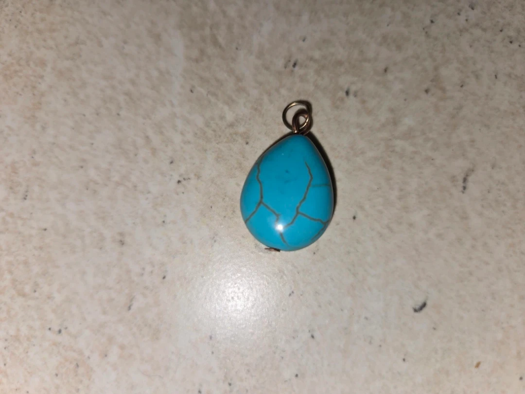 Teardrop Turquoise Pendant - photo 2