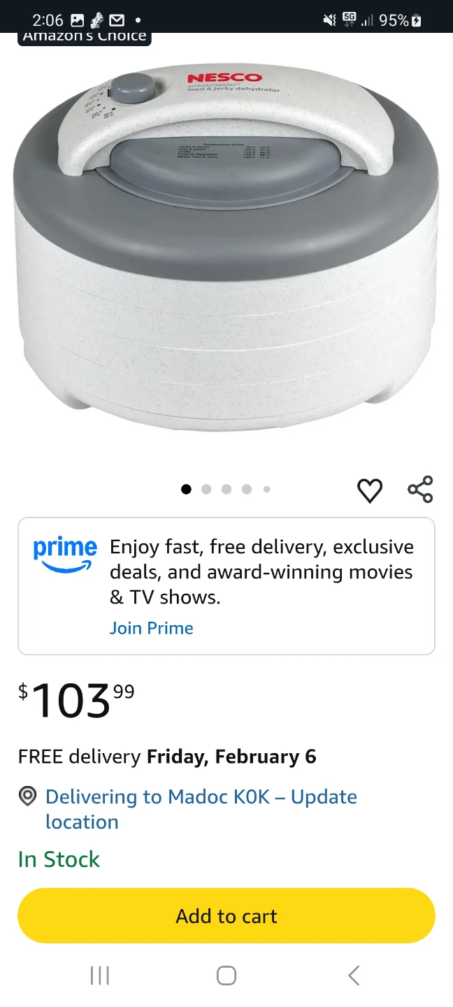 Nesco 5-Tier Food Dehydrator - photo 5