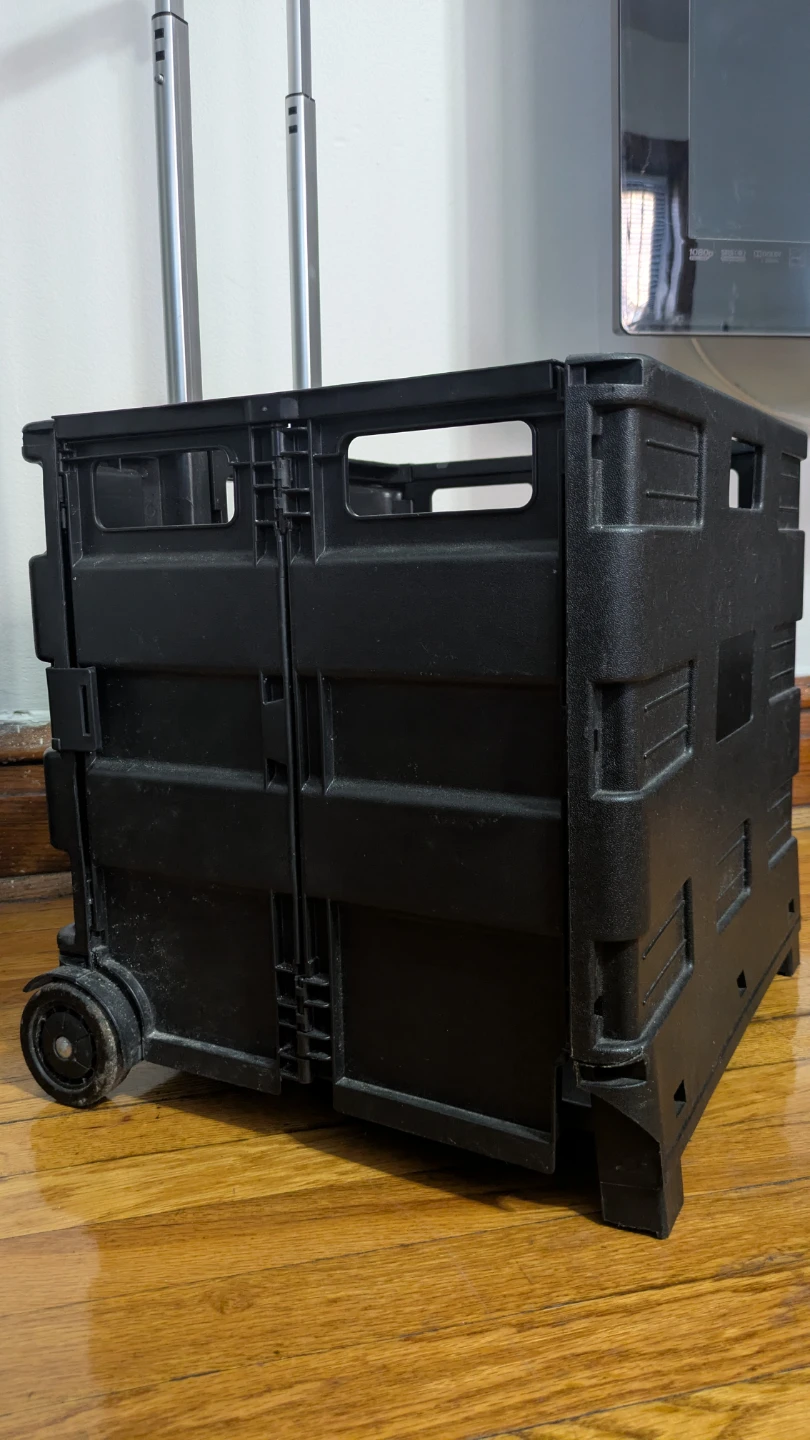 Black Folding Rolling Cart - photo 2