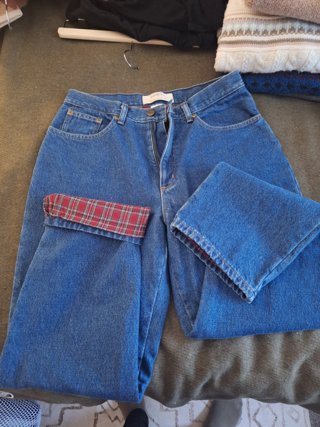 L.L.Bean Flannel Lined Jeans Women's